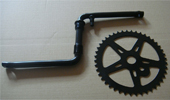 black crank and chainwheel sets